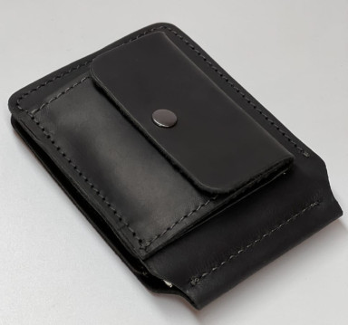 Wallet mens leather clip for banknotes SULLIVAN 10014(6.5) black