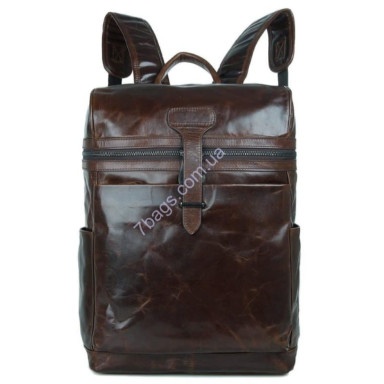 Men's backpack made of genuine calfskin John McDee 7342C