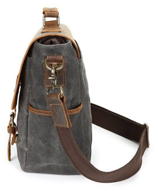 Портфель текстильний Vintage 20063 Сірий