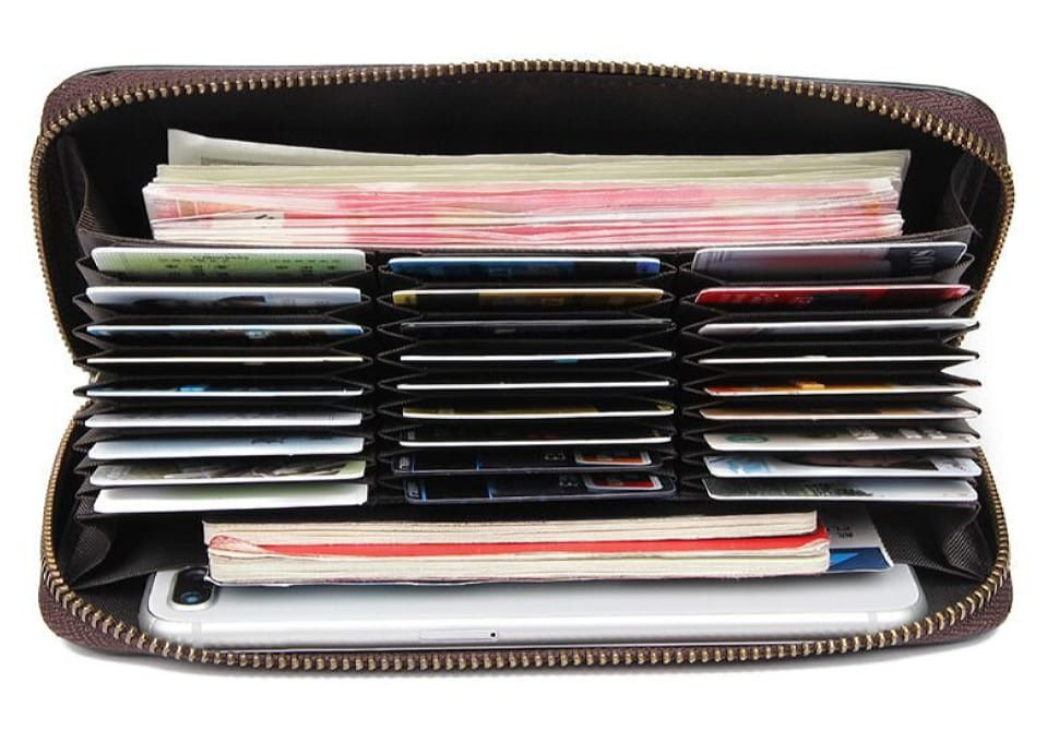 Візитниця велика Vintage 14605 Чорна