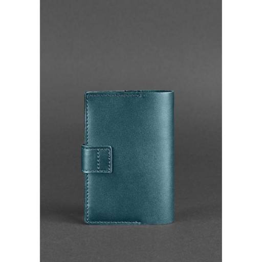 Шкіряна обкладинка для паспорта 4.0 зелена