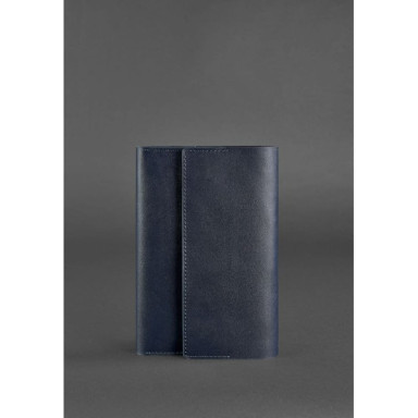 Leather notepad (Soft beech) 5.1 dark blue