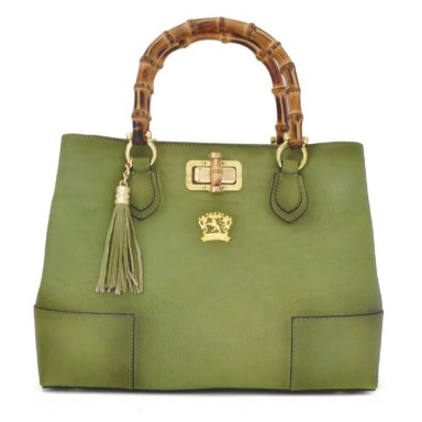 Pratesi BVE291 - Sarteano Shoulder Bag in cowhide leather Bruce Green