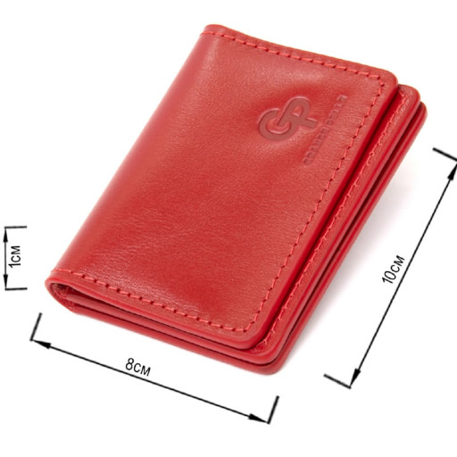 Шкіряний невеликий картхолдер GRANDE PELLE 11399 Чорний