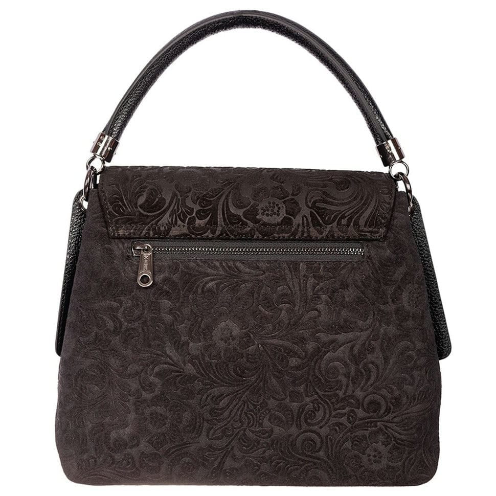 Сумка жіноча шкіряна Desisan 1518-211 чорний замш