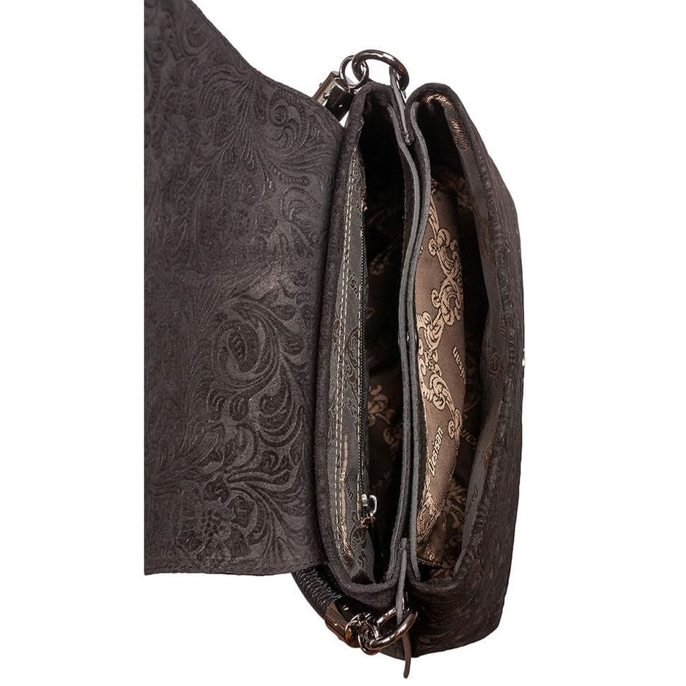 Сумка жіноча шкіряна Desisan 1518-211 чорний замш