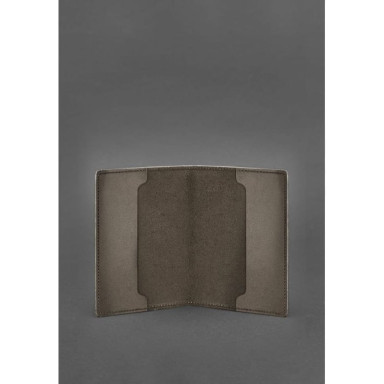 Leather cover for officer ID 9.0 dark brown Crazy Horse