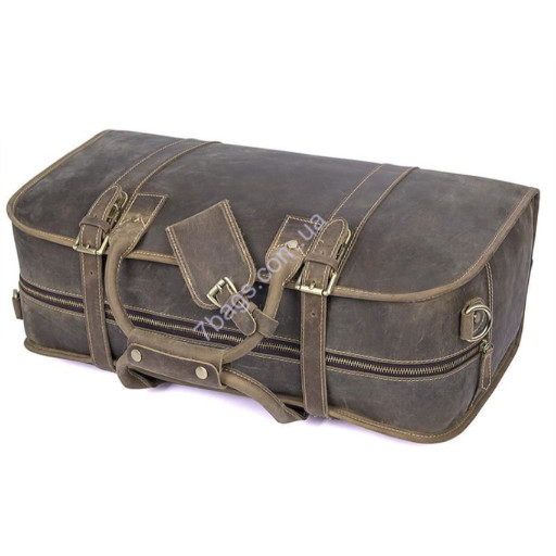 Шкіряна дорожня сумка, колір коричневий, John McDee, JD6004R