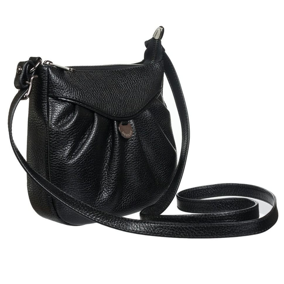 Сумка жіноча шкіряна Desisan 2030-011 чорний флотар