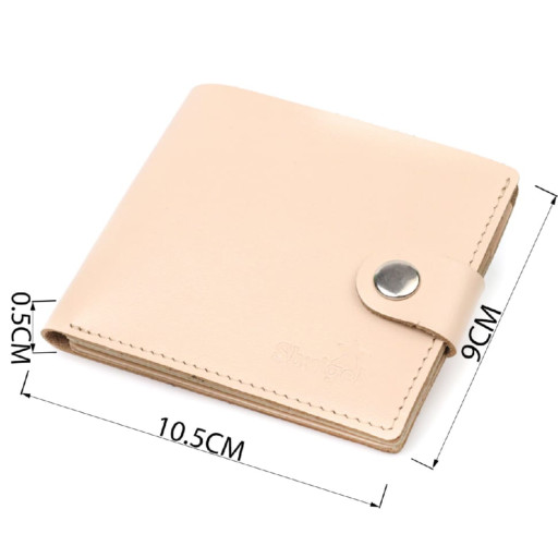 Стильний жіночий гаманець із монетницею шкіряний SHVIGEL 16623 Молочний