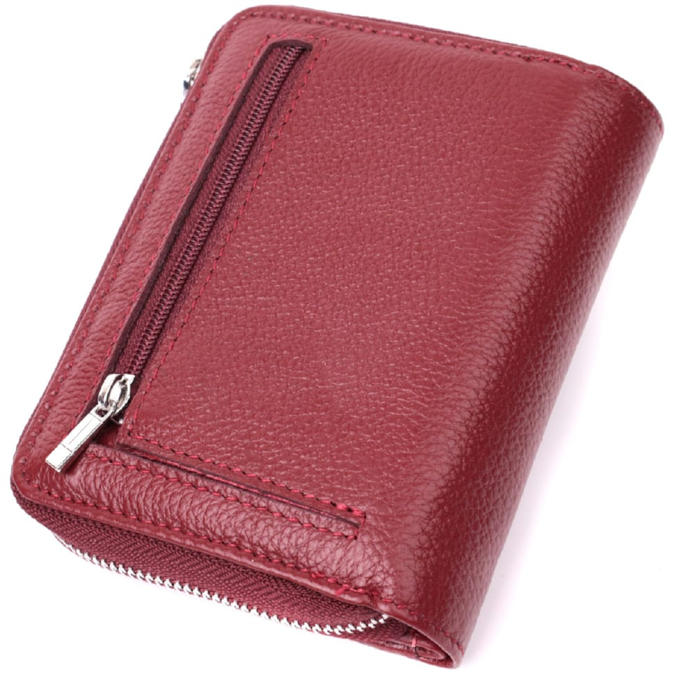Женский кошелек среднего размера из натуральной кожи ST Leather 22551 Бордовый