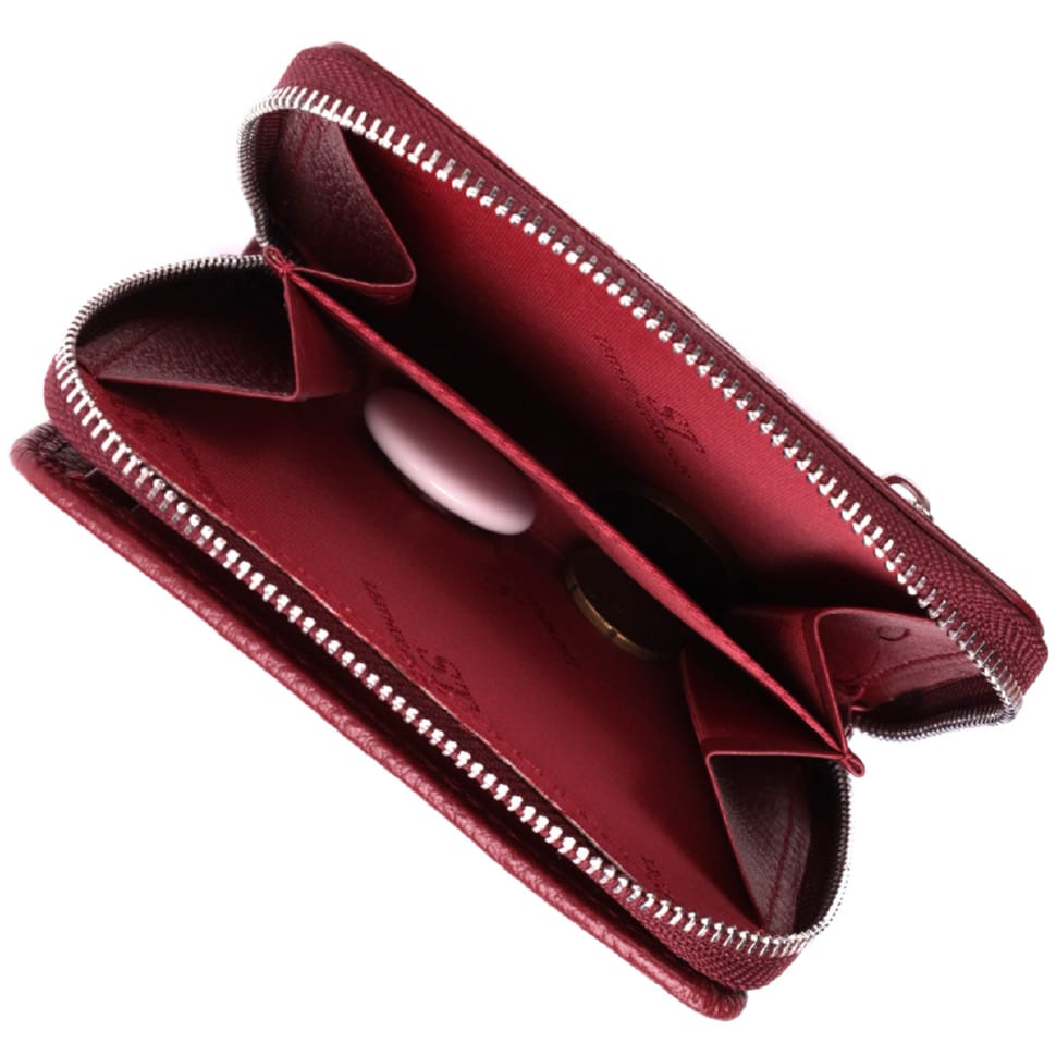 Женский кошелек среднего размера из натуральной кожи ST Leather 22551 Бордовый