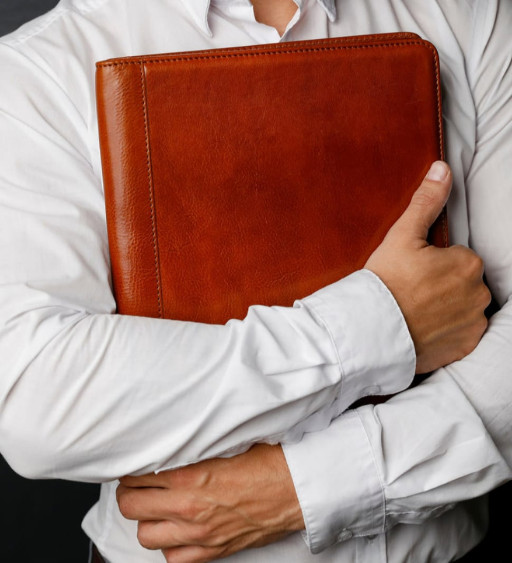 Шкіряна папка - Something Fresh - Коньячно-коричневий колір - Time Resistance 5246201