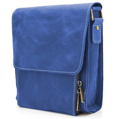 Leather shoulder tablet bag RU-3027-4lx brand TARWA ultramarine