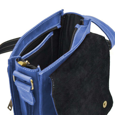 Leather shoulder tablet bag RU-3027-4lx brand TARWA ultramarine