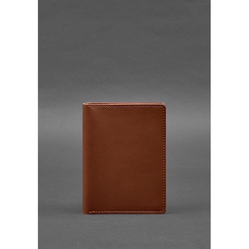 Leather document organizer cover 6.1 light brown crust