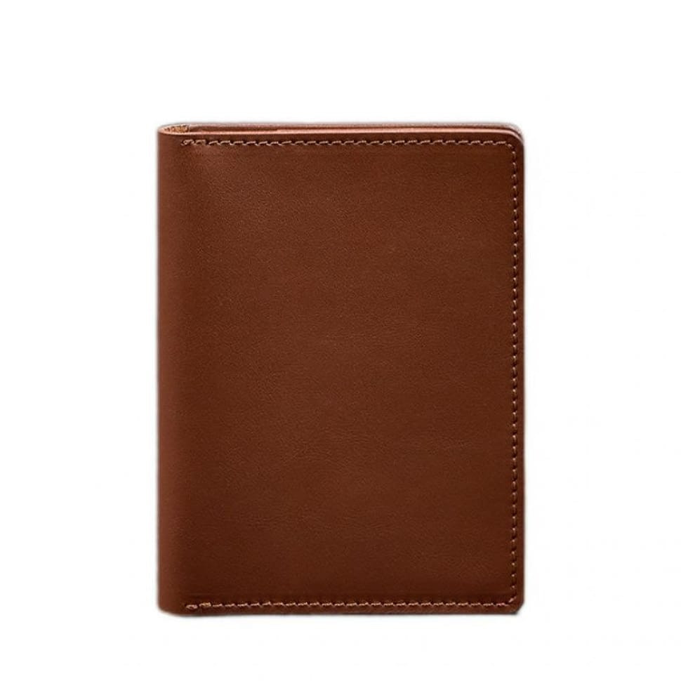 Leather document organizer cover 6.1 light brown crust