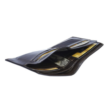 Leather wallet Italico 3685 moro brown