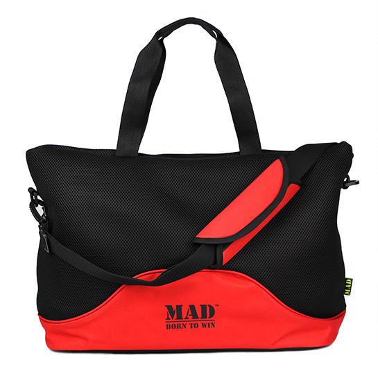 Stylish and modern women's sports bag for fitness LATTICE red color by MAD | born to win™