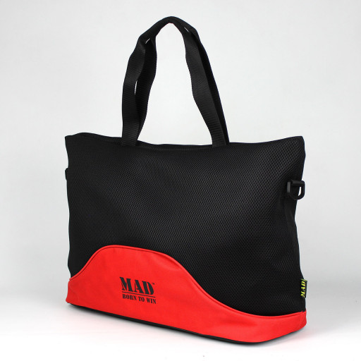 Стильна та сучасна жіноча спортивна сумка для фітнесу LATTICE червоного кольору від MAD | born to win™