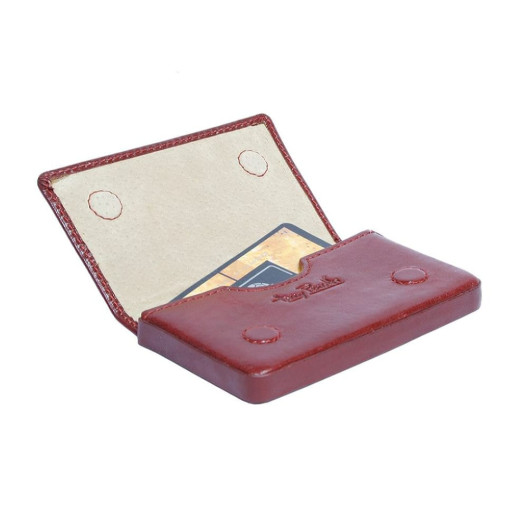 Візитниця шкіряна Italico 2678 rosso червоний