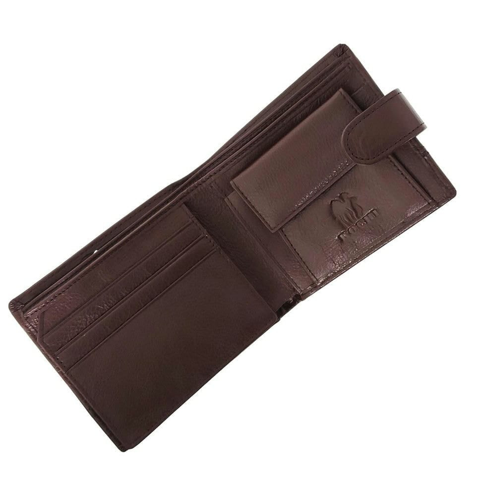 Коричневий чоловічий портмоне Tiding Bag FL-ASIF-K179-H09B з натуральної шкіри.