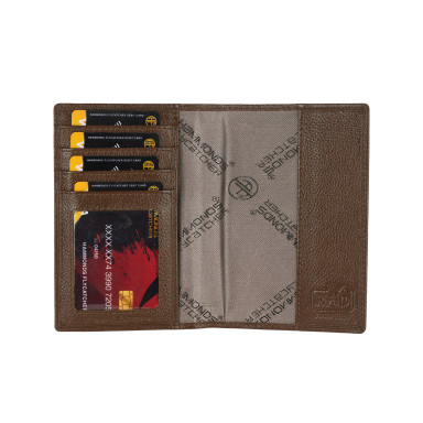 Hammonds Flycatcher PH602 Brushwood Leather Document Cover (Brown)