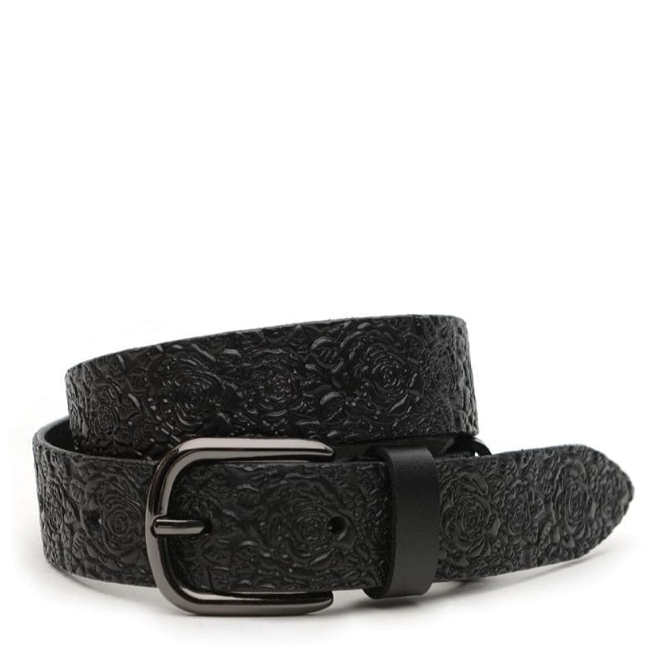 Жіночий ремінь шкіряний V1110GX25-black