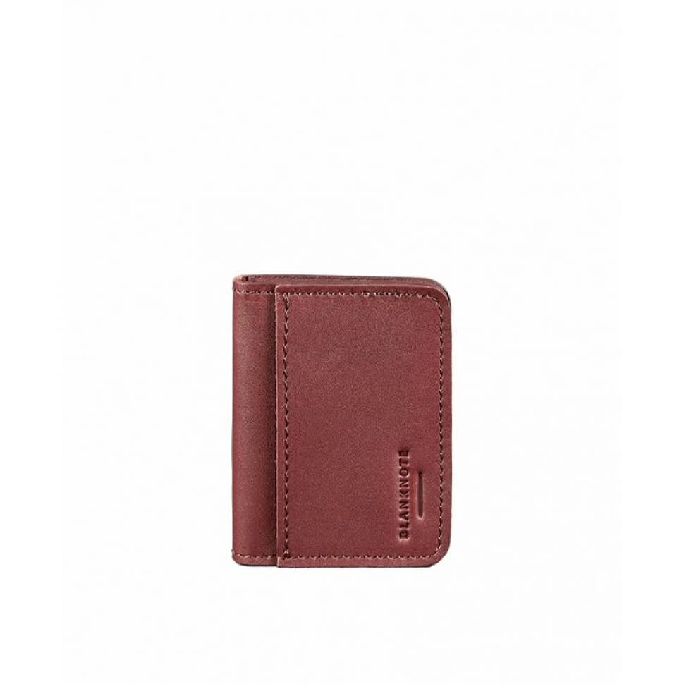 Кожаная обложка для ID-паспорта и водительских прав 4.1 бордовая с гербом