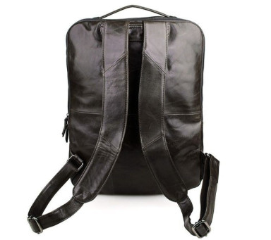 JD7280J John McDee Classic Leather Travel Backpack