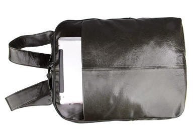 JD7280J John McDee Classic Leather Travel Backpack