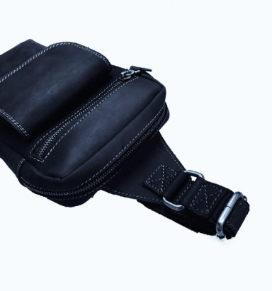Mens sling shoulder bag 102-17(30) blue