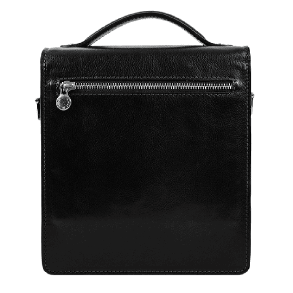 Маленький шкіряний портфель барсетка - Walden - чорний Time Resistance 5216201