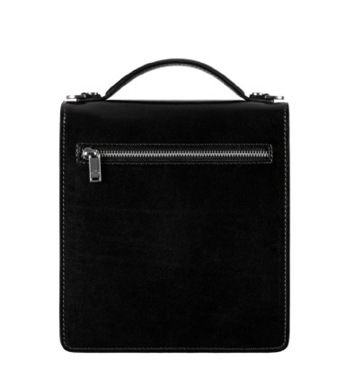 Small Leather Briefcase - Walden - Black Time Resistance 5216201