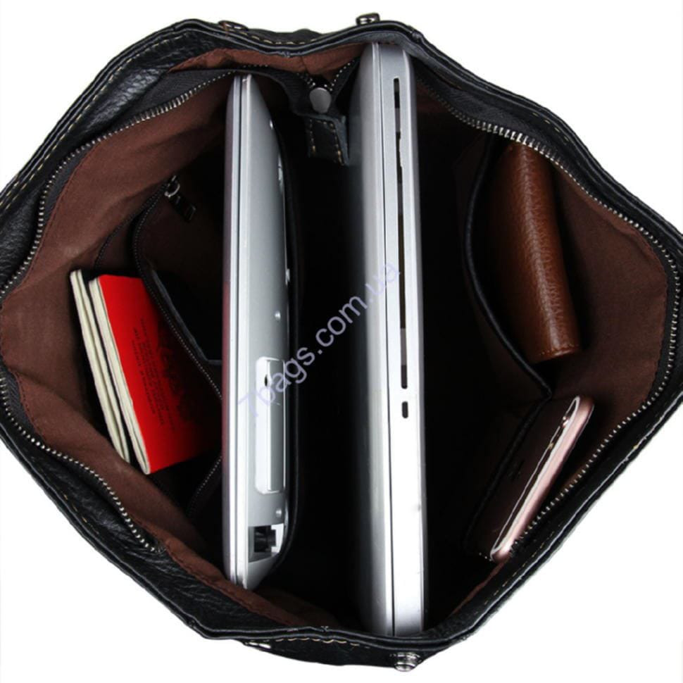 Чоловік рюкзак з натуральної телячої шкіри John McDee 7335A