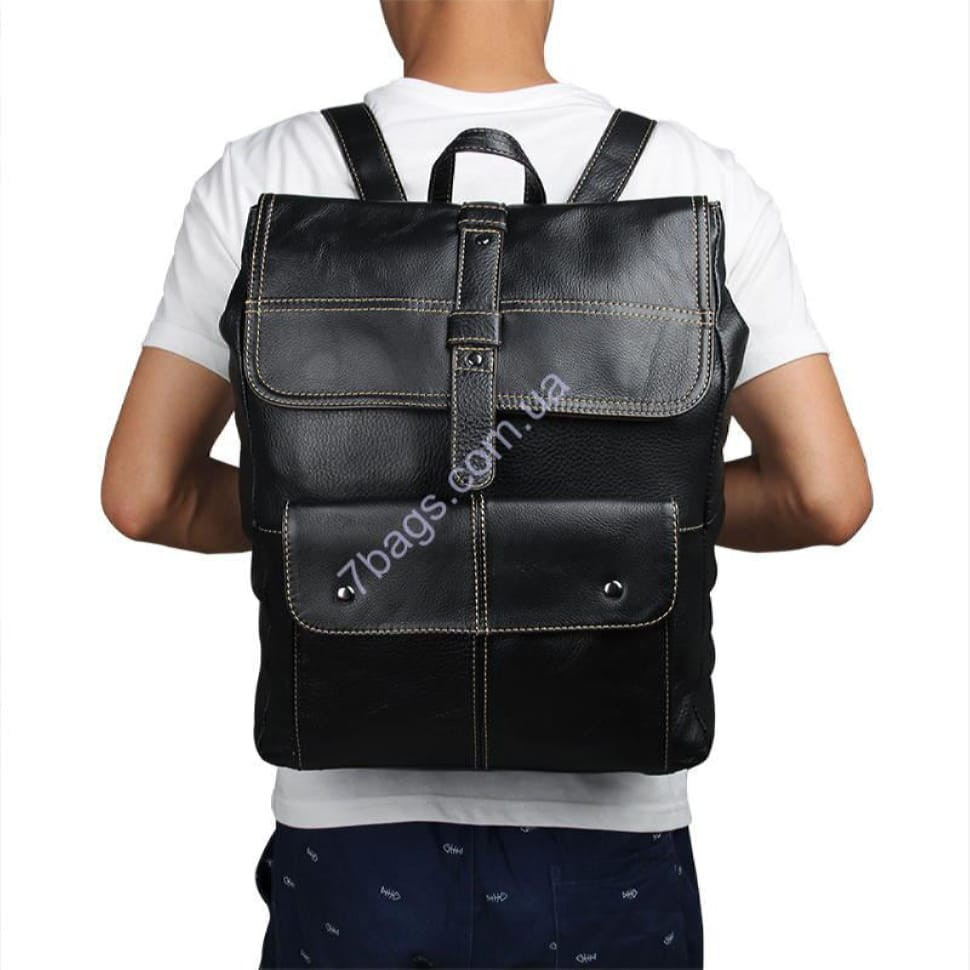 Чоловік рюкзак з натуральної телячої шкіри John McDee 7335A