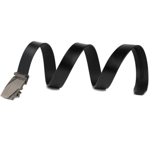 Ремінь з автоматичною пряжкою з візерунком Vintage 20251 Чорний