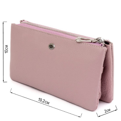 Місткий клатч на два відділення жіночий ST Leather 19247