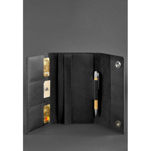 Кожаный блокнот (Софт-бук) 5.1 черный