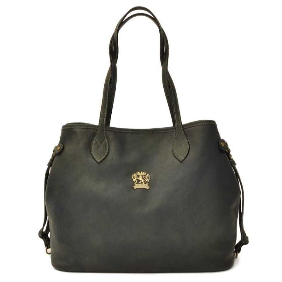 Pratesi BVS471 - Vetulonia Shoulder Bag in cow leather Bruce Dark Green