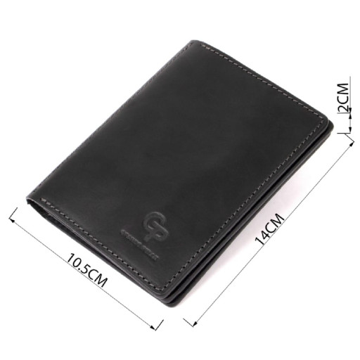 Шкіряний чоловічий картхолдер GRANDE PELLE 11400 Коричневий