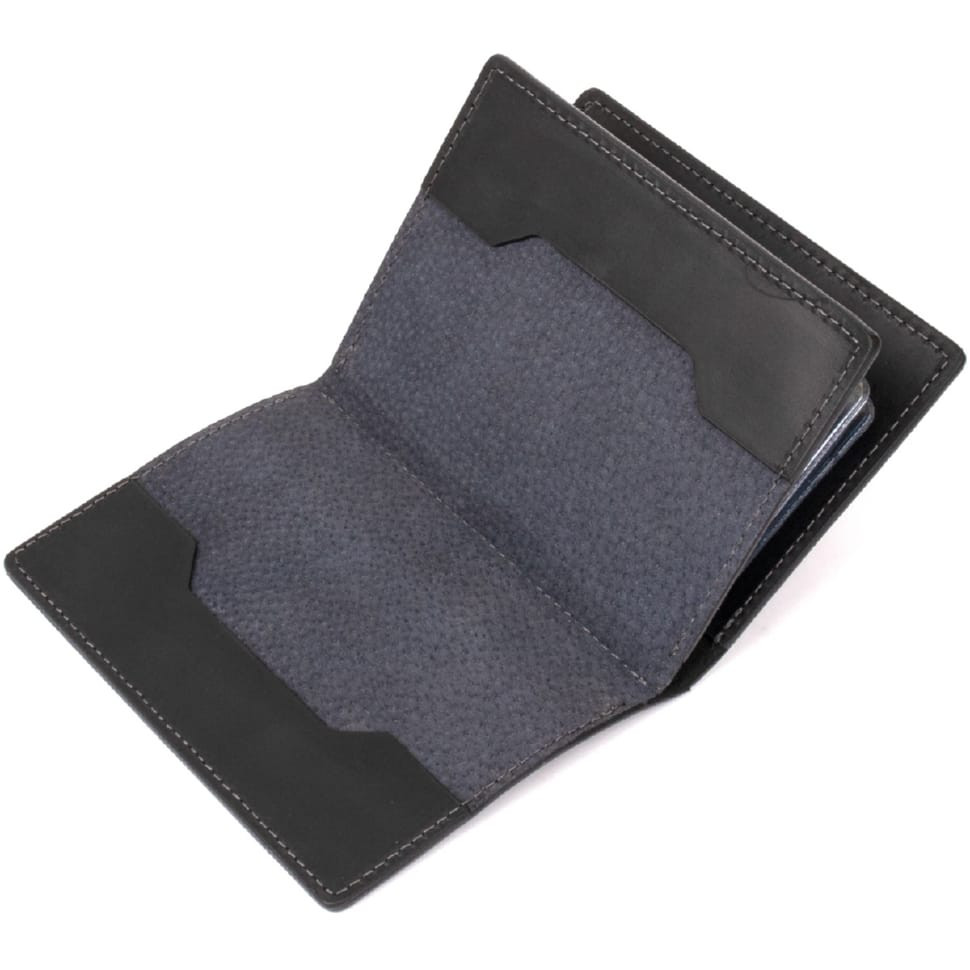 Шкіряний чоловічий картхолдер GRANDE PELLE 11400 Коричневий