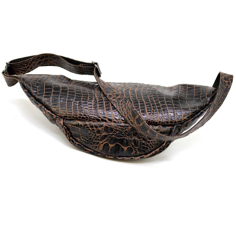 Шкіряна бананка унісекс під рептилію на два відділення TARWA RP2-3036-3md