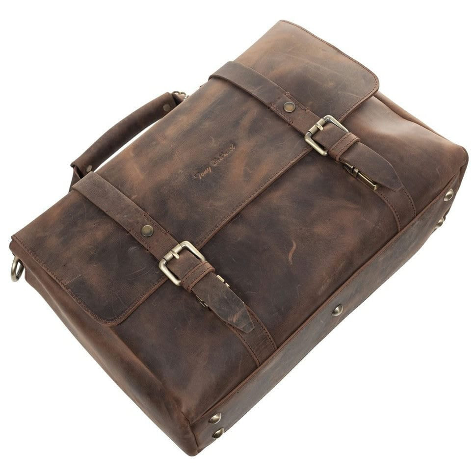 Портфель шкіра Tony Bellucci 5084-07 рудий нубук