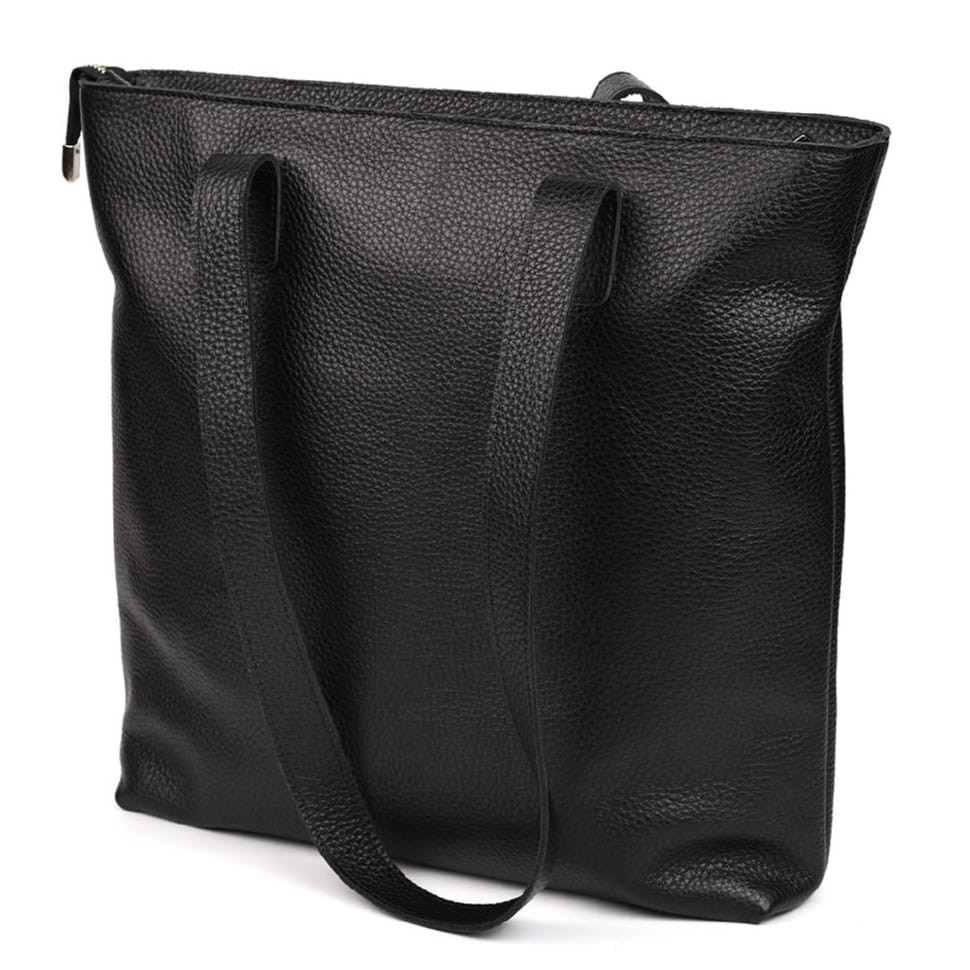 Жіноча сумка шоппер шкіра Limary lim-3440FA чорний флотар