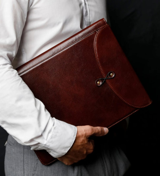 Шкіряна папка - The Loved One - Коричневий колір - Time Resistance 5245701