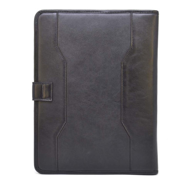 Кожаная папка портфолио открытого типа с хлястиком формата А5 А4 TARWA GA-2141-4lx
