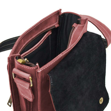 Leather tablet shoulder bag RW-3027-4lx brand TARWA Marsala