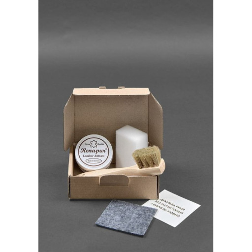 Набір для догляду за шкіряними виробами у коробці