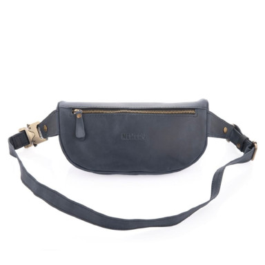 Newery Blue Leather Waist Bag N40298KB